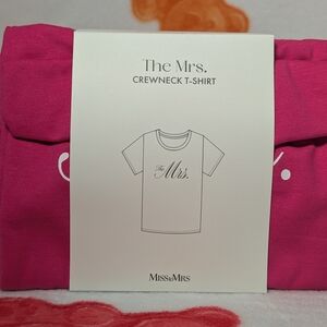 Pink MrsCrewneck T-Shirt